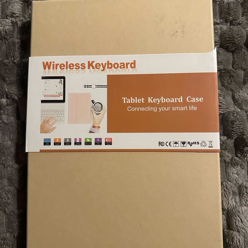 Wireless Keyboard Tablet Case - Pink